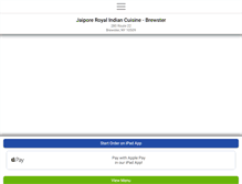 Tablet Screenshot of jaiporeroyalindian.com